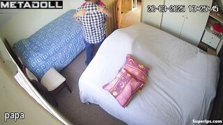 An aroused milf laughs as her husband's penis enters her vagina