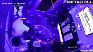 An Asian girl gives a shy guy a blowjob right in a karaoke lounge