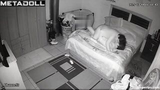 An aroused man fucks his fat wife hard and licks her wet cunny