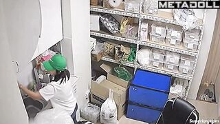 Hidden-camera video: Cute Asian girls peeing in a makeshift toilet