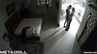 An horny guy took a cute girl back to his place and fucked her