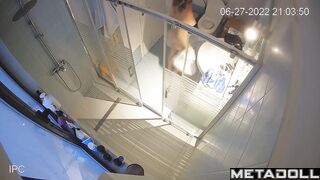 A bearded man found his wife in the shower and had sex with her