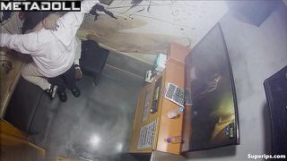 A tired Asian girl gets turned on next to her boyfriend in a karaoke room