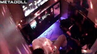 Young Asians are caressing each other while locked in a karaoke room