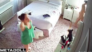 Two cuties show off their seductive bodies as they get ready for a party