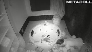 A busty mommy spreads her legs wide as her husband caresses her