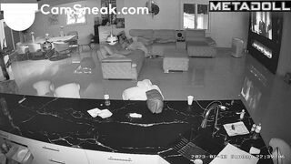 Watching TV in the living room was interrupted by sex