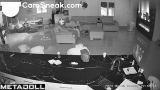 Watching TV in the living room was interrupted by sex