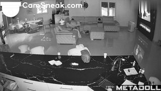 Watching TV in the living room was interrupted by sex