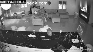 Watching TV in the living room was interrupted by sex
