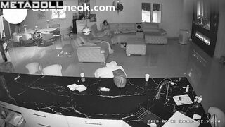 Watching TV in the living room was interrupted by sex