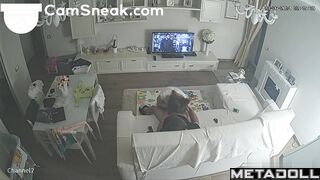 Quick blowjob in the living room as a surprise, look