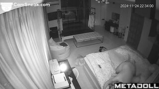 Sex toys were a must in their bed (spy hidden camera)