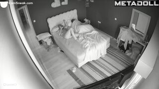 Her husband finished very quickly (in about 30 seconds)