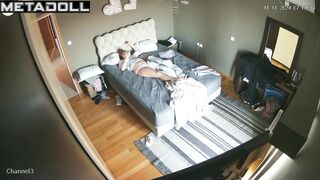 Her husband finished very quickly (in about 30 seconds)