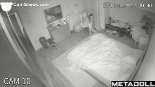 Skinny babe enjoying his cock for about 10 minutes