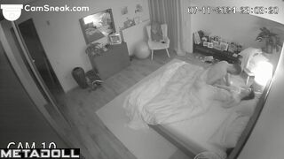 Skinny babe enjoying his cock for about 10 minutes