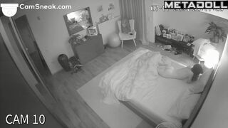 Skinny babe enjoying his cock for about 10 minutes