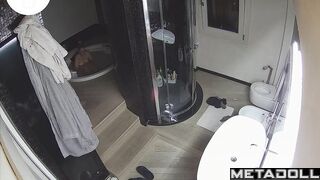 Great time to relax in the jacuzzi - hidden camera