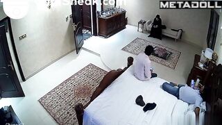 A Muslim mommy plays with the cocks of her two lovers