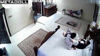 A Muslim mommy plays with the cocks of her two lovers
