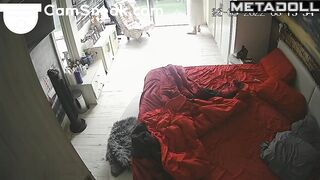 A hot-tempered guy is pounding a seductive brunette mom hard