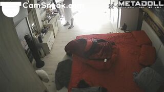 A hot-tempered guy is pounding a seductive brunette mom hard