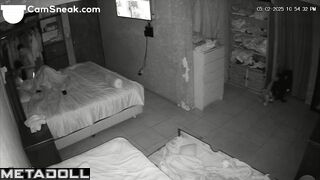 A blonde caresses her husband's butt while taking his dick in her mouth
