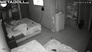 A blonde caresses her husband's butt while taking his dick in her mouth