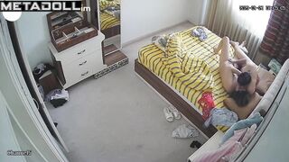 Wife caresses her husband's cock while his fingers play with her cunt