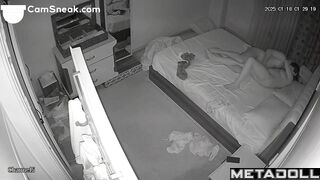 Husband tenderly kisses his wife, caressing her wet pussy with his fingers