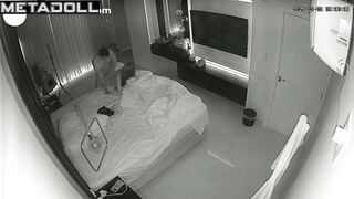 A skinny cutie lubes her boyfriend's dick with her saliva before they fuck
