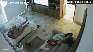 An elderly husband gets a divine handjob from his skinny wife