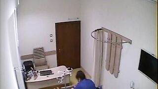 Hidden cam clinic injection 16